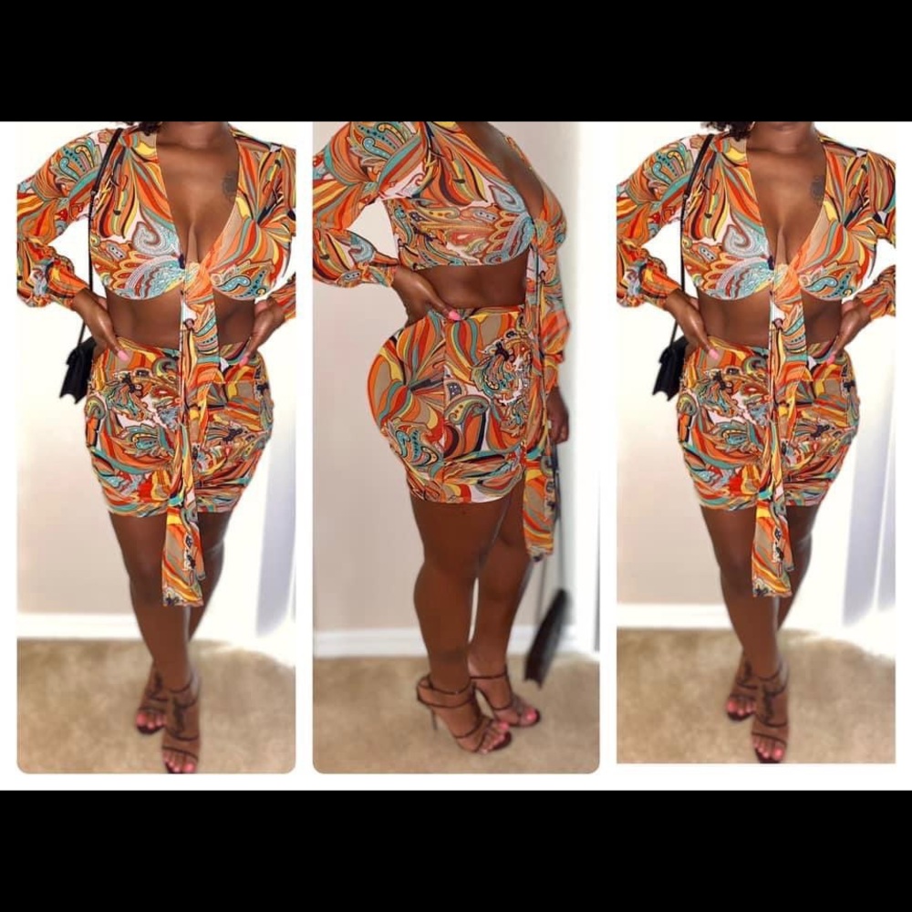 2 piece skirt set